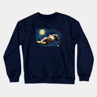 FORMULA 1 BOLIDE, Van Gogh style, F1, grand prix, 2024 Crewneck Sweatshirt